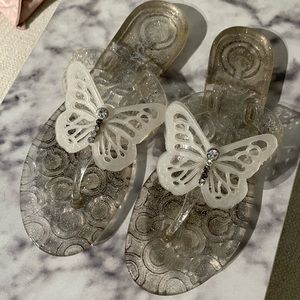 Coach Clear Jelly Sandals